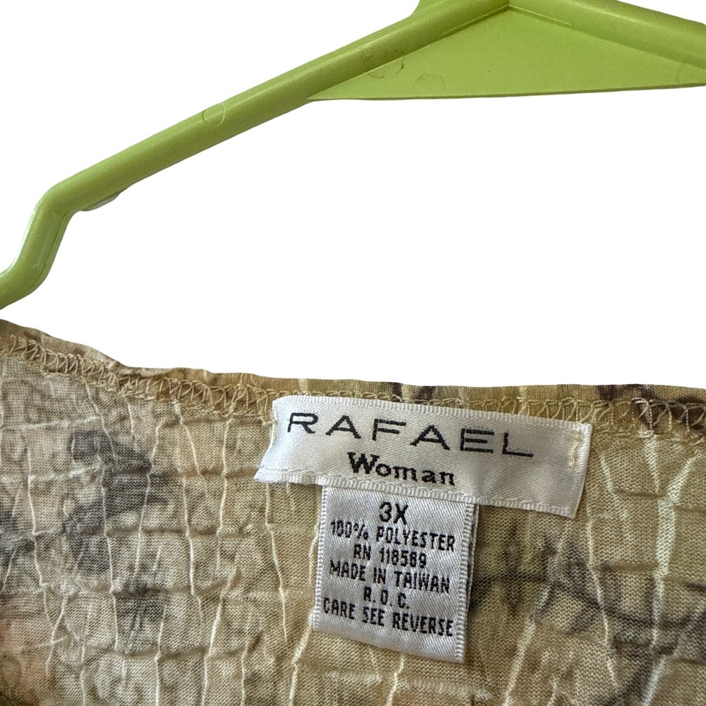 RAFAEL Woman Crinkled Blouse in Earth Tones - Picture 3 of 3